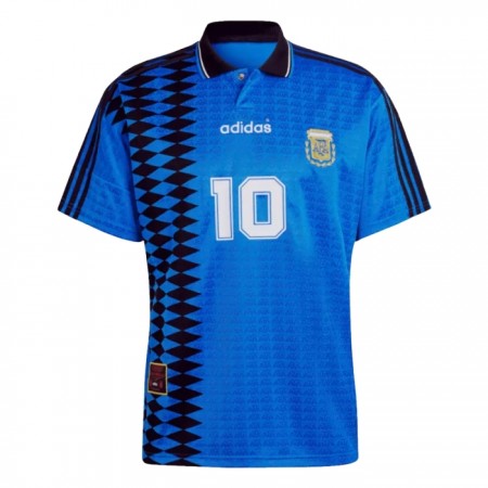 Koszulka Argentyna 10 Retro Wyjazdowe 1994 Koszulki Piłkarskie Krótki Rękaw